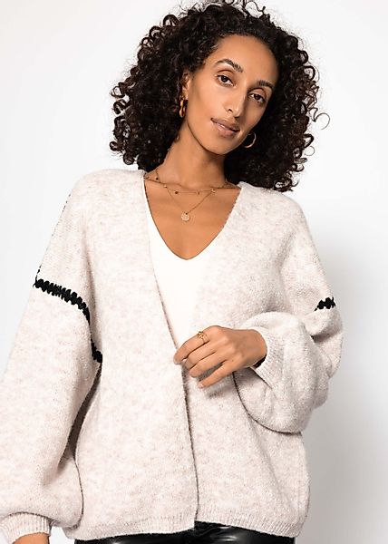 SASSYCLASSY Cardigan Cardigan mit Ziernähten für günstig online kaufen