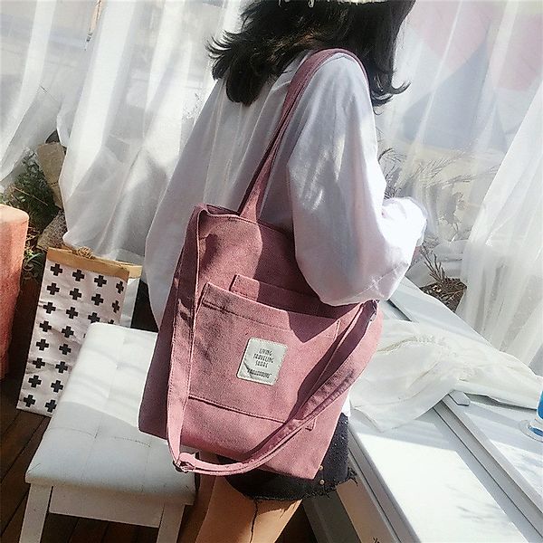 Coonoor Schultertasche Cord Tasche Damen Umhängetasche günstig online kaufen