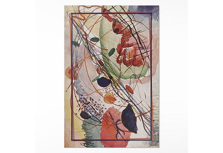 Tulup Vinylteppich Buntes Aquarell von Wassily Kandinsky, Textil Bodenmatte günstig online kaufen