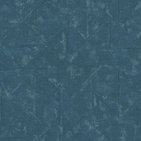 PROFHOME 369751-GU Exklusive Tapete Ton-In-Ton Matt Blau Grau Silber 0,53 m günstig online kaufen