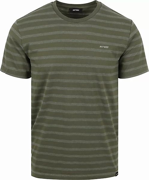 ANTWRP T-Shirt Streifen Grün - Größe M günstig online kaufen