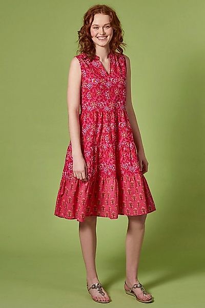 Himalaya Clothing Sommerkleid Ärmelloses Midikleid mit Blockprint - Kleid D günstig online kaufen
