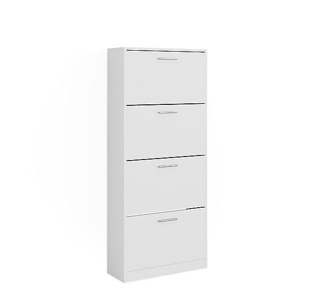 Vicco Schuhkipper Gizmo, Weiß, 59 x 137 cm mit 4 Fächern günstig online kaufen