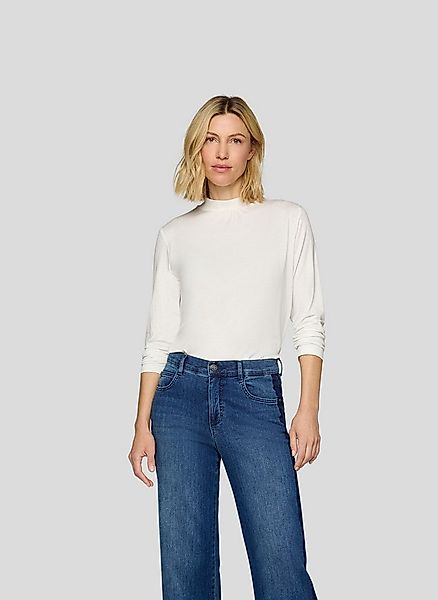 Rabe Langarmshirt mit Stehkragen und aus Viskose günstig online kaufen