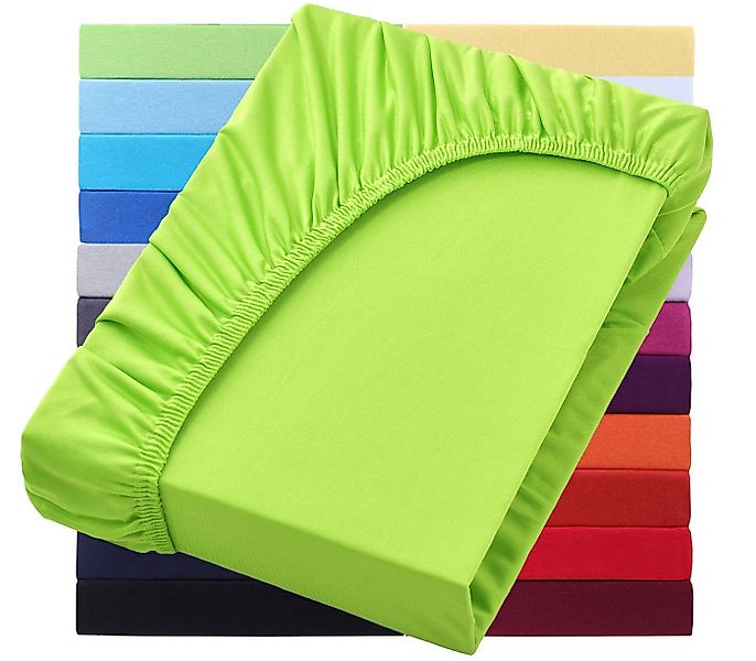 NatureMark Spannbettlaken Jersey Basic Spannbetttuch, 100% Baumwolle, Gummi günstig online kaufen