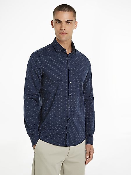Calvin Klein Langarmhemd POPLIN LEAF PRINT günstig online kaufen