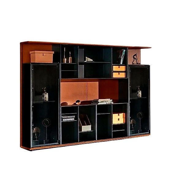 Xlmoebel Aktenschrank Modern Orange Schwarz Aktenschrank Design Luxus Herge günstig online kaufen