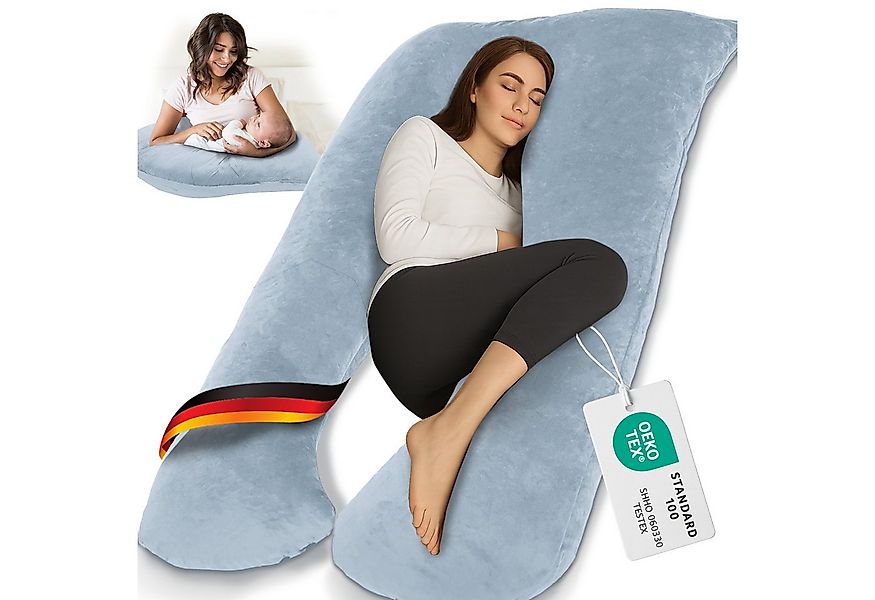 ELONEO Stillkissen Schwangerschaftskissen XXL, Seitenschläferkissen, Pregna günstig online kaufen