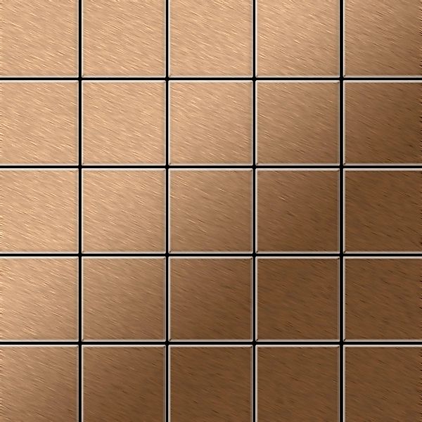 ALLOY Mosaik Fliese Massiv Metall Titan Gebürstet Kupfer 1,6mm Stark Centur günstig online kaufen