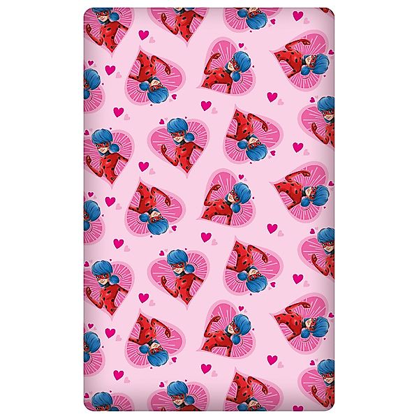 BERONAGE Spannbettlaken Miraculous Ladybug Spannbettlaken Herz günstig online kaufen