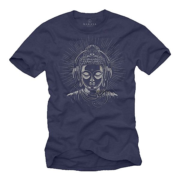 MAKAYA Print-Shirt Buddha Motiv Yoga T-Shirt günstig online kaufen
