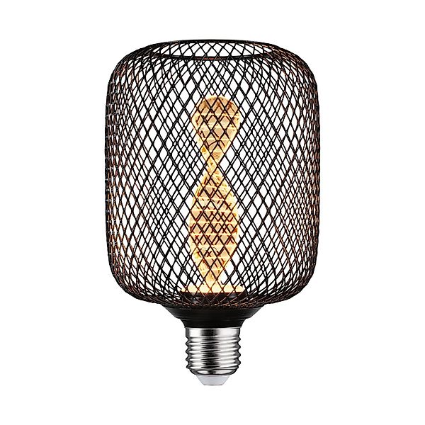 Paulmann LED-Leuchtmittel »Metallic Glow Zyl schwarz Helix 110lm 3,5W 1800K günstig online kaufen