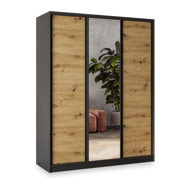 Masseno Schwebetürenschrank SORE Kleiderschrank mit Spiegel günstig online kaufen