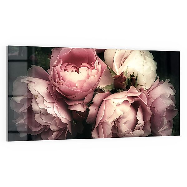 DEQORI Glasbild 'Nostalgische Blüte', 'Nostalgische Blüte', günstig online kaufen