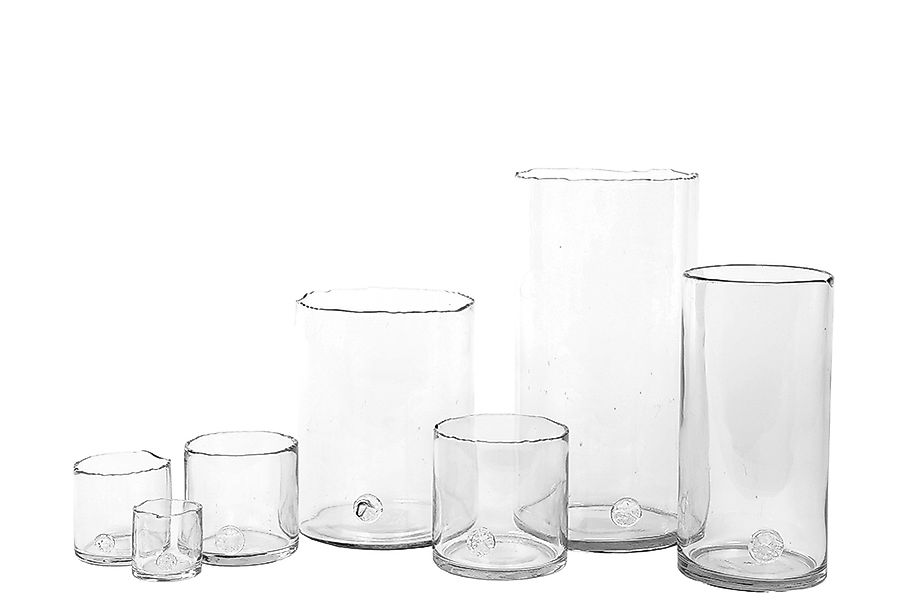 Glas-Zylinder mit Boden klar h 10 cm, d 11 cm günstig online kaufen