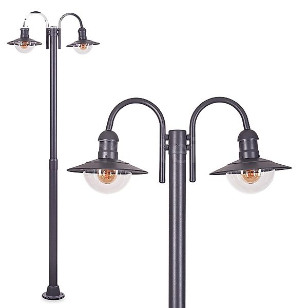 hofstein Außen-Stehlampe moderne Wegeleuchte aus Metall/Kunststoff günstig online kaufen