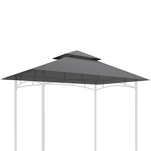 Outsunny Pavillon-Ersatzdach nur Ersatzdach, doppelstöckig, wasserabweisend günstig online kaufen