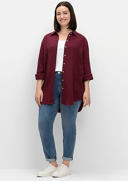 Sheego Klassische Bluse Baumwollbluse günstig online kaufen