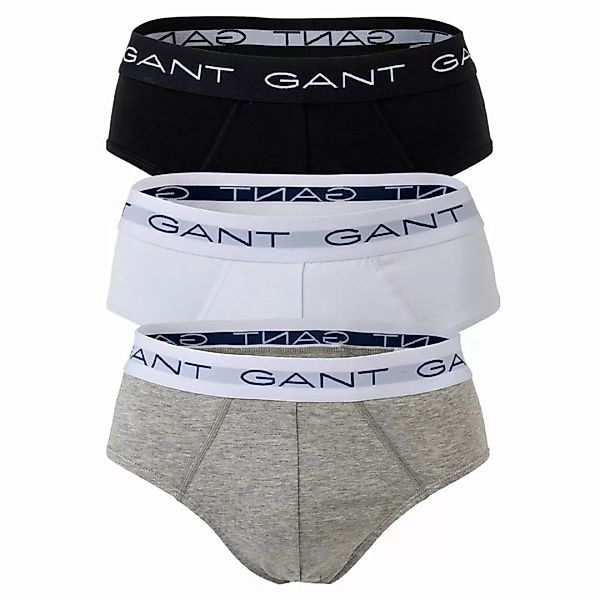 GANT Herren Slips, 3er Pack - Briefs, Cotton Stretch Grau XL günstig online kaufen