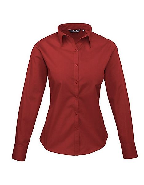 Premier Workwear Langarmhemd Women´s Poplin Long Sleeve Blouse günstig online kaufen