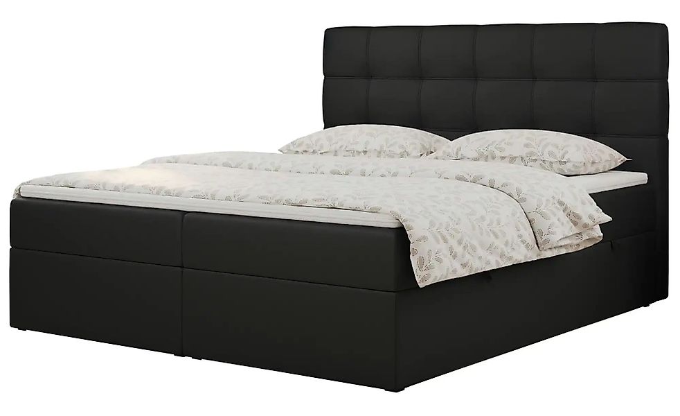 Boxbett mit Bettkasten Erni ¦ schwarz ¦ Maße (cm): B: 140 H: 110 Betten > K günstig online kaufen