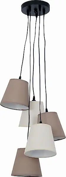 näve Pendelleuchte »Boho« E14 E14 max. 40W, Textil (Polyester/Cotton), beig günstig online kaufen