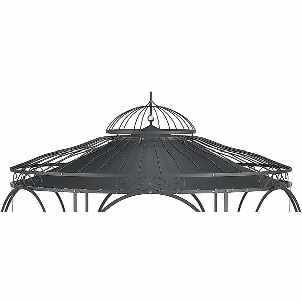 Eleo Sonnensegel Milano Ø 290 cm  für Pavillon Milano Anthrazit günstig online kaufen