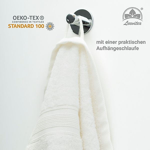 leevitex® Handtuch Frottee 4er Set, 50 günstig online kaufen