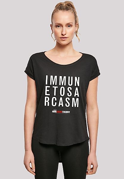 F4NT4STIC T-Shirt "Long Cut Shirt Big Bang Theory Immune To Sarcasm", Damen günstig online kaufen
