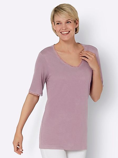 Classic Basics Kurzarmshirt "V-Shirt", (1 tlg.) günstig online kaufen