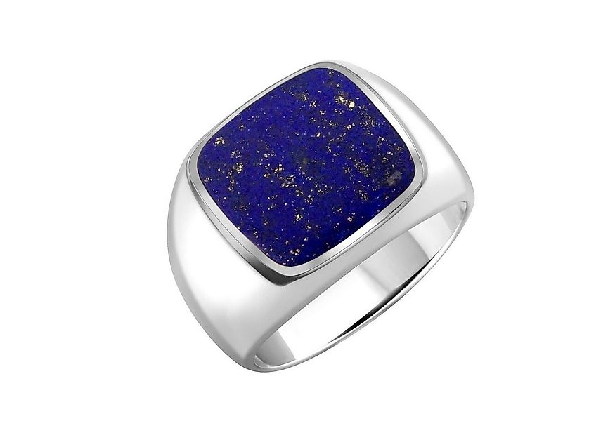 Tony Fein Silberring Siegelring Lapislazuli 925er Silber Massiv Hochglanzpo günstig online kaufen