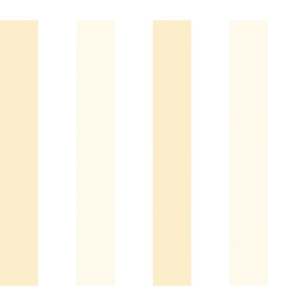 Sanders & Sanders Tapete Streifen Gelb und Weiß 53 cm x 10 m 640471 günstig online kaufen