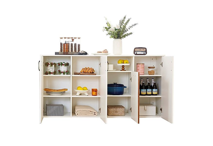 Refined Living Sideboard Schrank freistehender Holzschrank, Aufbewahrungssc günstig online kaufen