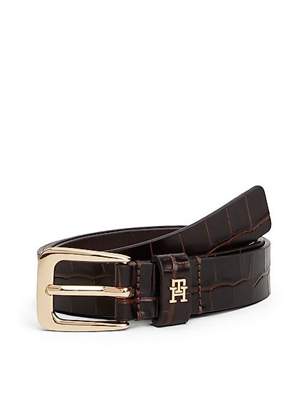 Tommy Hilfiger Ledergürtel TH LIBRE 2.5 cm breit CROC mit TH Monogramm günstig online kaufen