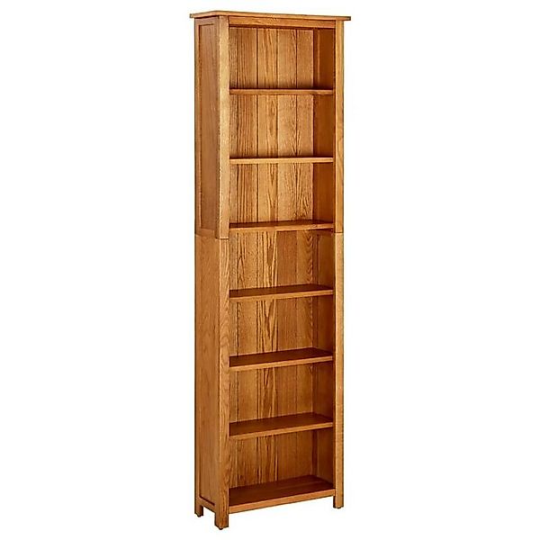 vidaXL Bücherregal Bücherregal 7 Fächer 60x22x200 cm Massivholz Eiche günstig online kaufen