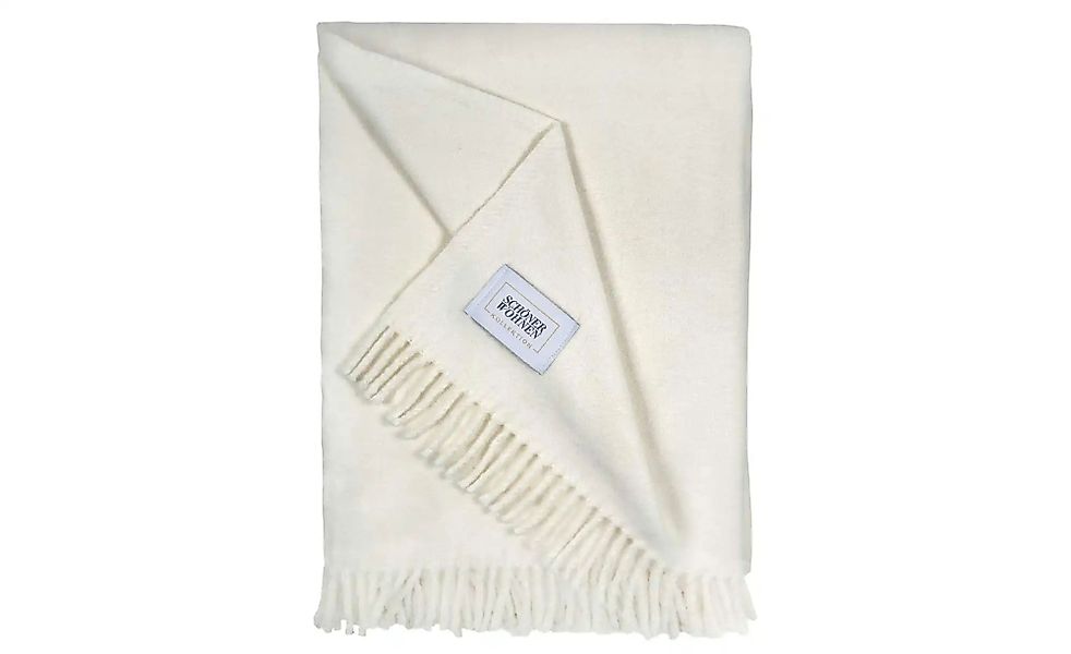 SCHÖNER WOHNEN Kollektion Wohndecke   ¦ creme ¦ Baumwollmischgewebe ¦ Maße günstig online kaufen