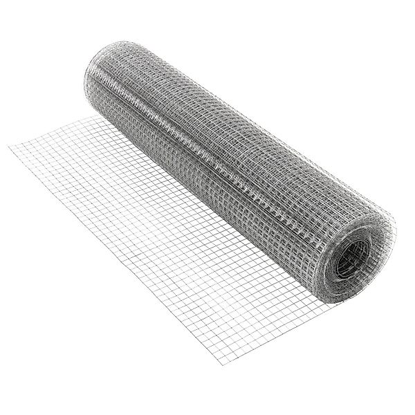 ECD Germany Volierendraht Silber 1m x 25m 12x12mm Masche 0,7mm Stahl günstig online kaufen