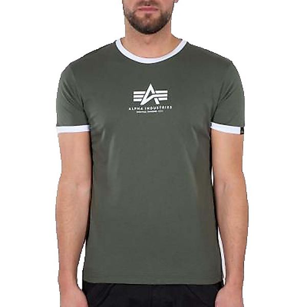 Alpha Industries Basic Contrast Ml T-shirt S Dark Olive günstig online kaufen