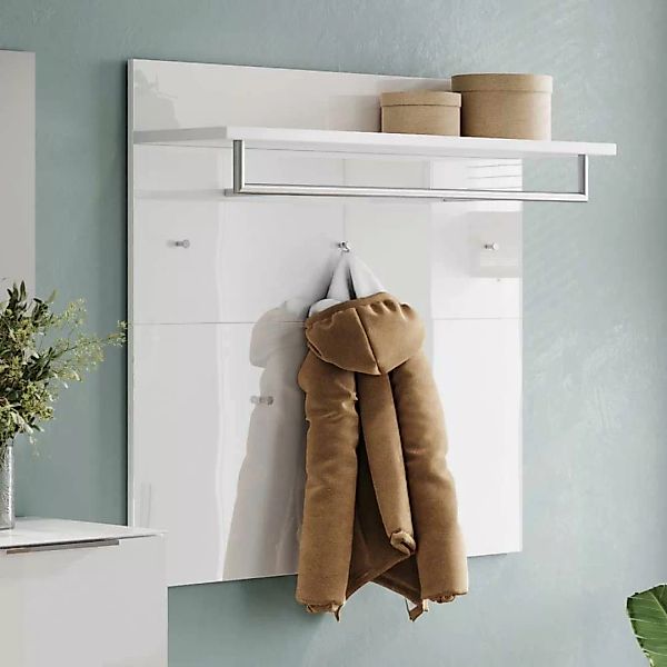 Wandgarderobe mit Hutablage Kleiderstange günstig online kaufen