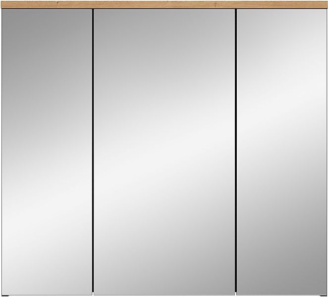 INOSIGN Spiegelschrank "REHAT, Breite 80 cm, 3 Spiegeltüren, 6 Einlegeböden günstig online kaufen