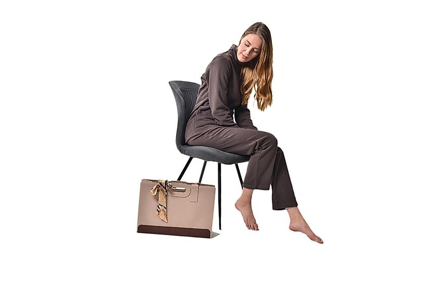 RAIKOU Freizeittasche Filztasche mit dekorativem Seidenschal Shopper (44x15 günstig online kaufen