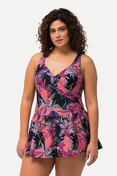 Ulla Popken Badeanzug Badekleid Blätter Softcups günstig online kaufen