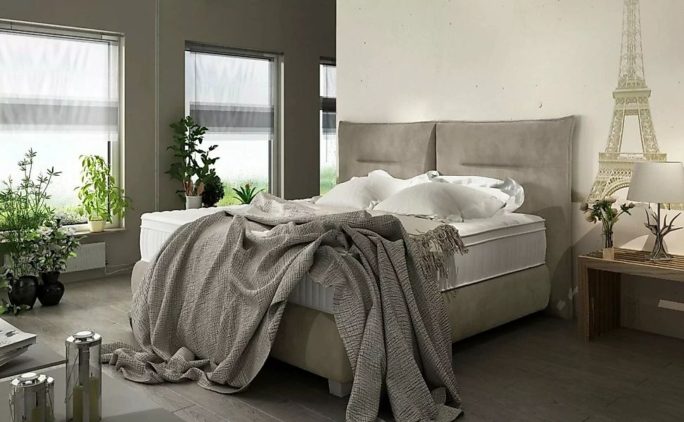 JVmoebel Bett, Bett Design Luxus Textil Betten Modernes Schlafzimmer 180x20 günstig online kaufen