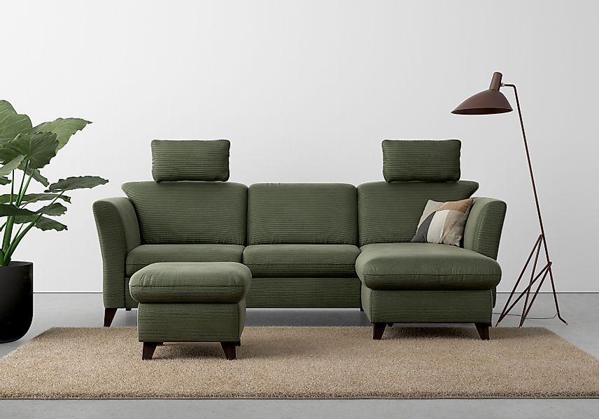 Home affaire Ecksofa »Trelleborg L-Form« wahlweise mit Bettfunktion und Bet günstig online kaufen