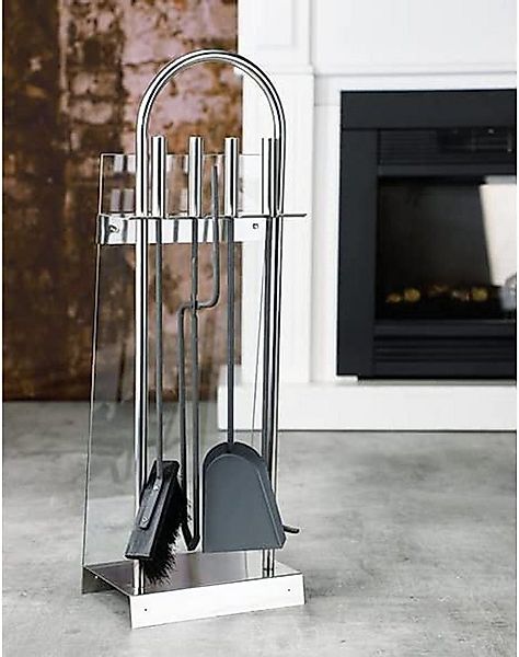 habeig Kamingarnitur Kaminbesteck-Ständer 5.-TLG. aus hochwertigem Edelstah günstig online kaufen
