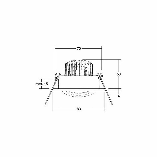 BRUMBERG LED-Einbaustrahler Berrie-R, RC-dimmbar, chrom günstig online kaufen