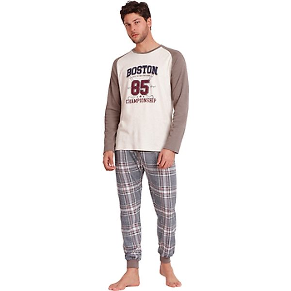 Admas  Pyjamas/ Nachthemden Pyjama Hausanzug Hose Top Langarm Boston günstig online kaufen