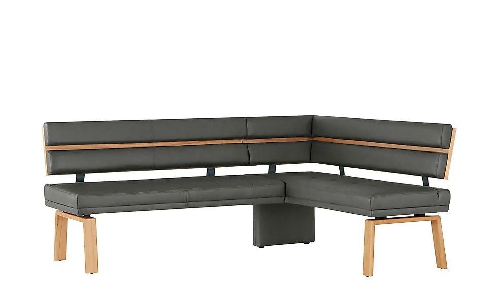 Eckbank Leder Canto III ¦ grau ¦ Maße (cm): H: 88 Bänke > Eckbänke - Höffne günstig online kaufen