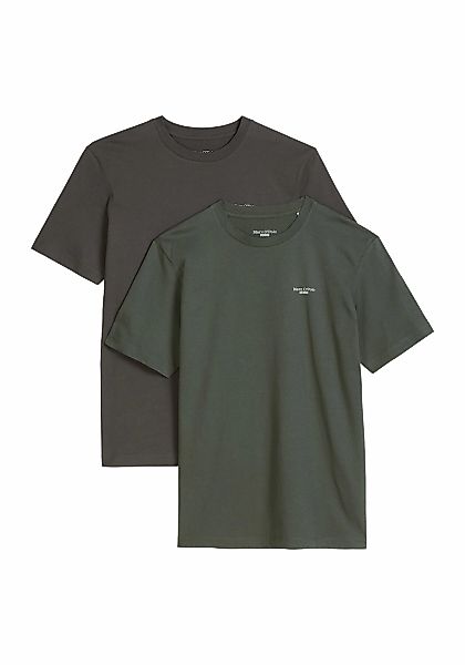 Marc OPolo DENIM T-Shirt "T-Shirt T-Shirt, SSL, Logo Print, Doubl 2er Pack" günstig online kaufen