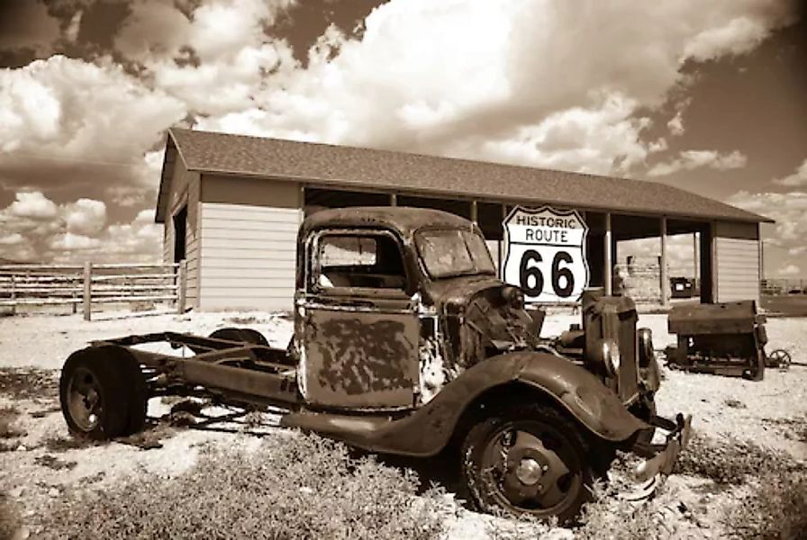 Papermoon Fototapete »Rosty Truck« günstig online kaufen